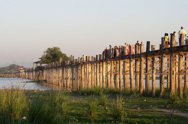 Bridge, teak superstructure